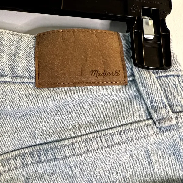 Madewell the perfect vintage wide-leg crop jeans light blue size 24 - Image 5