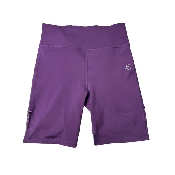 Charly High Rise Compression Biker Shorts Purple Medium Hidden Pocket - Image 2
