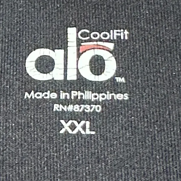 ALO Yoga Sleeveless CoolFit Athletic‎ Tank Top Black Workout Zipper Pocket XXL - Image 6