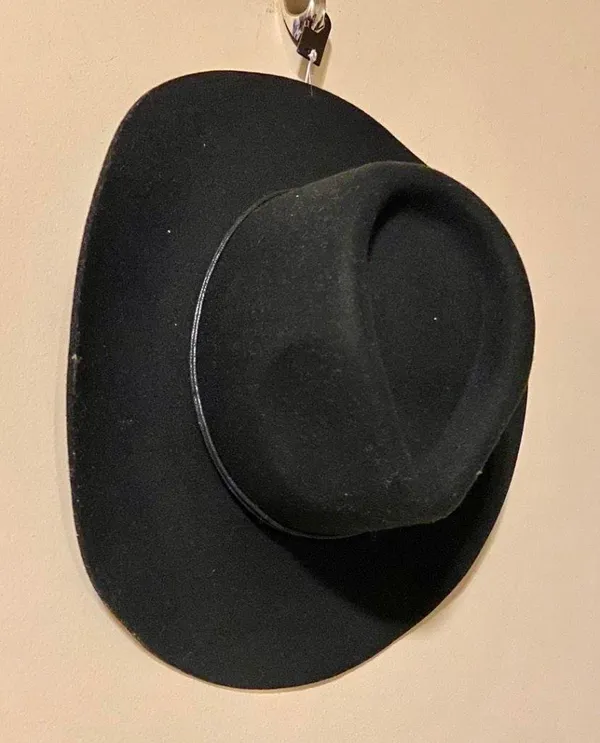 H&M Black Wool Fedora Hat - Image 4