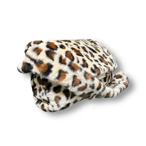 New‎ Gilda Paris Leopard Print Faux Fur Crossbody Shoulder Bag Plush Messenger - Image 7