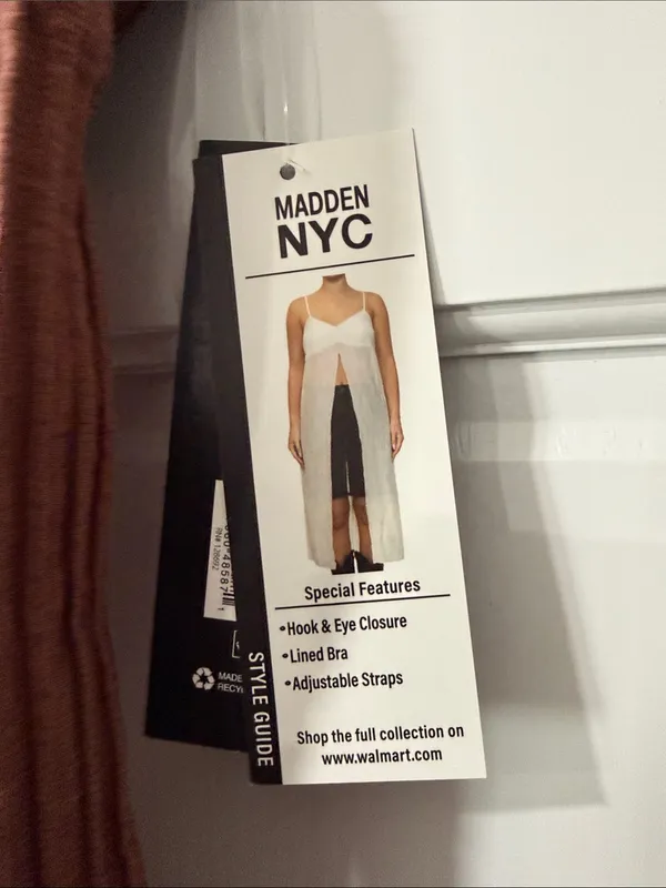 Madden NYC Women's Flyaway Brown Sleeveless Long Front-Slit Tunic Top Size M - Image 7