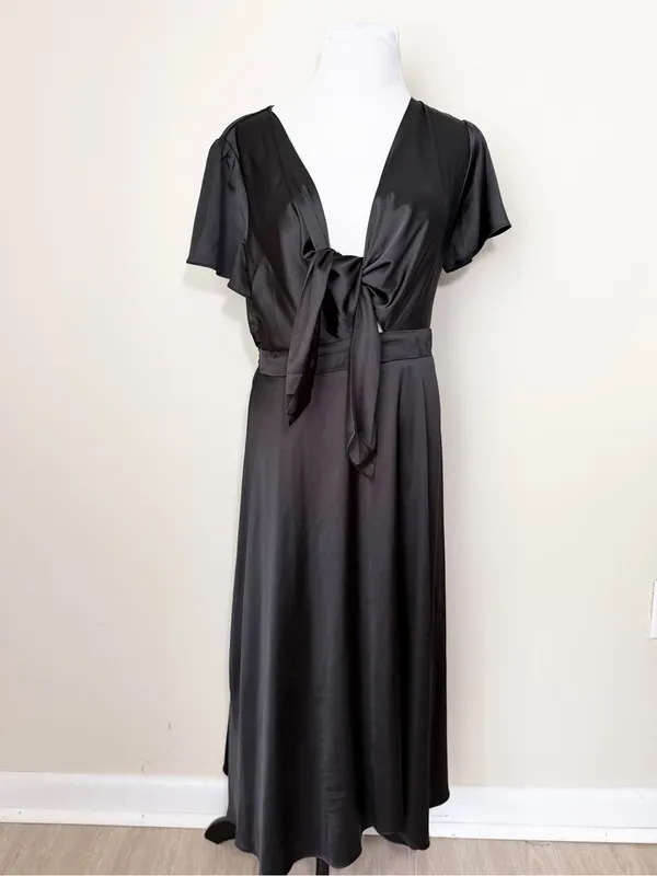 Baltic Born Poppy Satin Midi Dress - Image 2