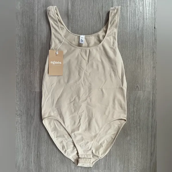 Agnes Cream Scoop-neck Bodysuit size S/M - Image 5