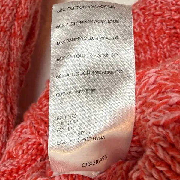 Pilcro Anthropologie Jasmine Cable Knit Oversized Tunic Sweater Size Medium - Image 5