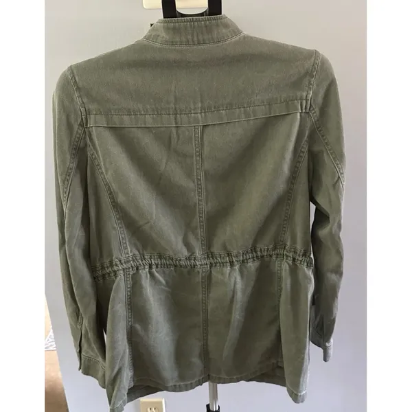 Express Women's‎ Military Utility Olive Green Jacket Size Medium - Image 4
