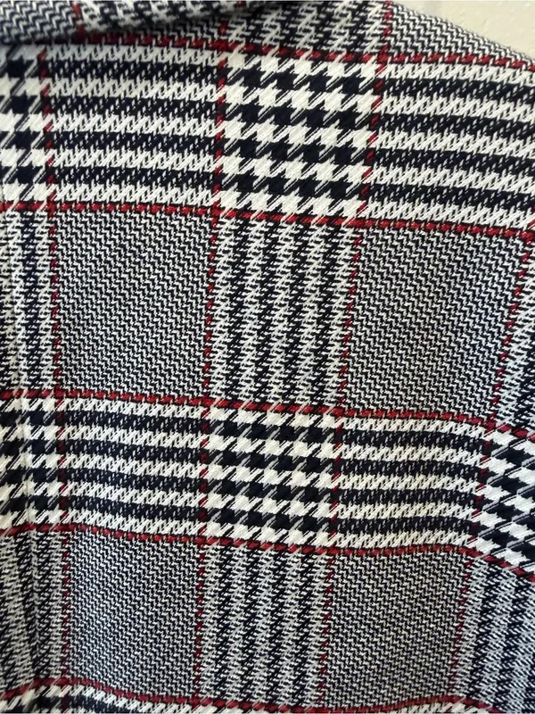 Anine Bing Madeleine Plaid Blazer Small - Image 5