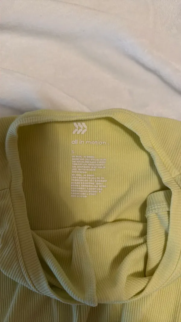 All In Motion Yellow tank top - Image 2
