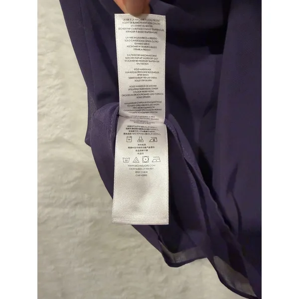 Michael Michael Kors Purple Twist Front V-Neck Sleeveless Blouse Top‎ Small - Image 10
