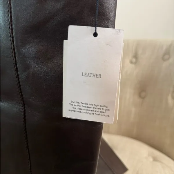 Mango Leather High Boots - Image 7