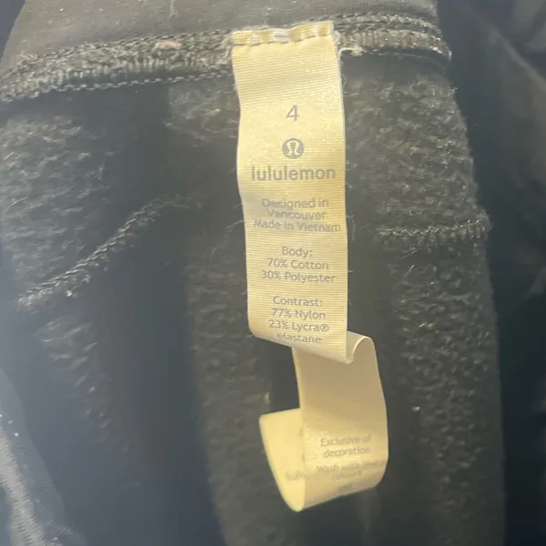 Lululemon Get Going Joggers Women’s Black Gray Zip Pockets Sweat‎ Pants Size 4 - Image 5