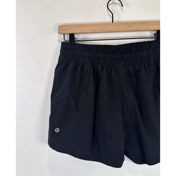 Lululemon Womens Shorts Black Tracker Swift Athletic Stretch Running Size 10 - Image 8