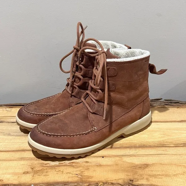 Sperry Maritime Cruz Waterproof Brown Leather Ankle Boot Size 9 B102‎ - Image 2