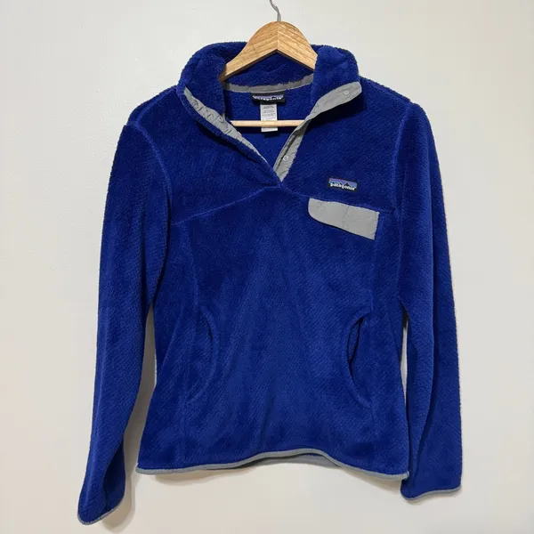 Patagonia Snap T Pullover Size Small Women’s Blue Fleece Sweater - Image 2