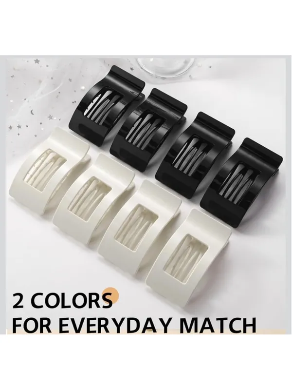 NEW 8 Pk French Flat Hair Clips Large No-Slip Claw Barrettes - Image 7