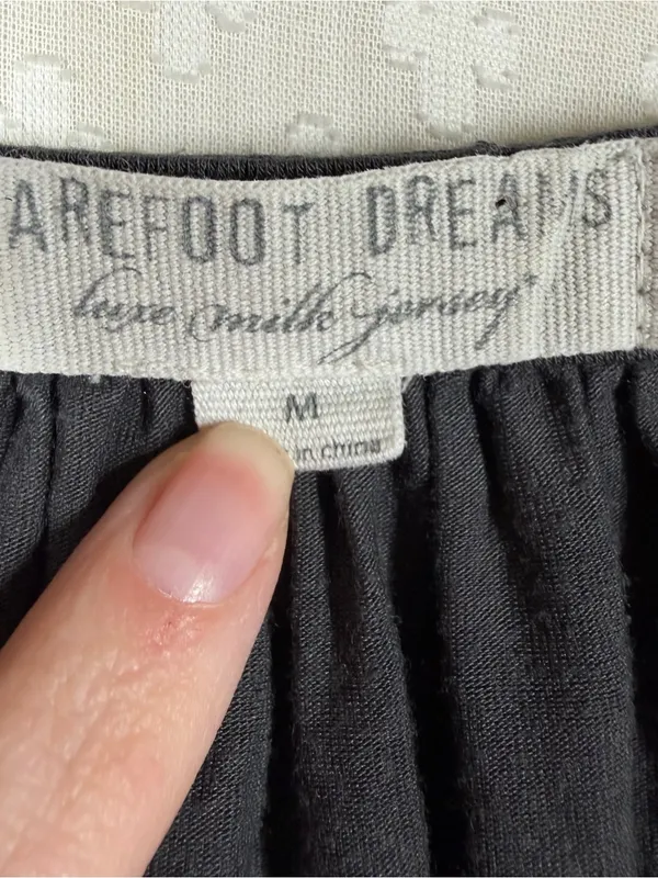 Barefoot Dreams Dark Grey Luxe Milk Jersey Long Sleeve V Neck Top - Image 3