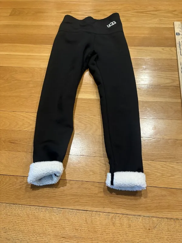 Ugg Size Large (L) UGG Women's Black Leggings with High Waist and Logo Detail - Image 3