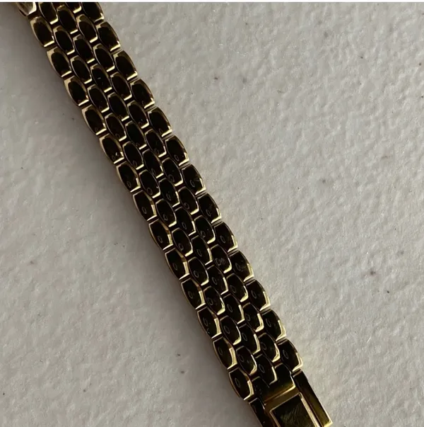 s Quartz Watch Panther Bracelet Gold Toned - Image 7