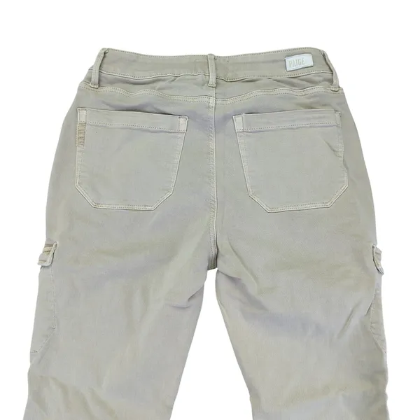 PAIGE Women's‎ Size 27 Beige Cargo Pants Straight Leg Cotton Blend Utility - Image 7