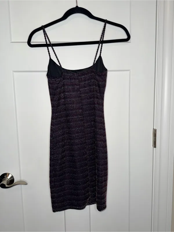 Lush Metallic Striped Tank Dress - Image 2