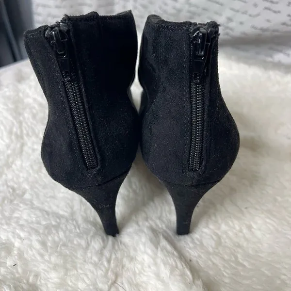 IMB suede black boot shoes with peep hole size‎ 7 - Image 4