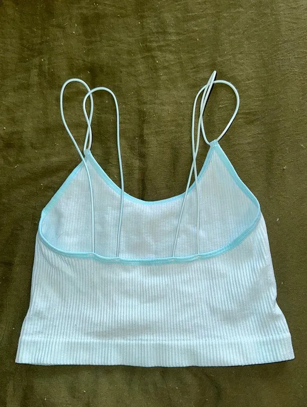 Forever 21 Light Blue Cropped Tank - Image 3