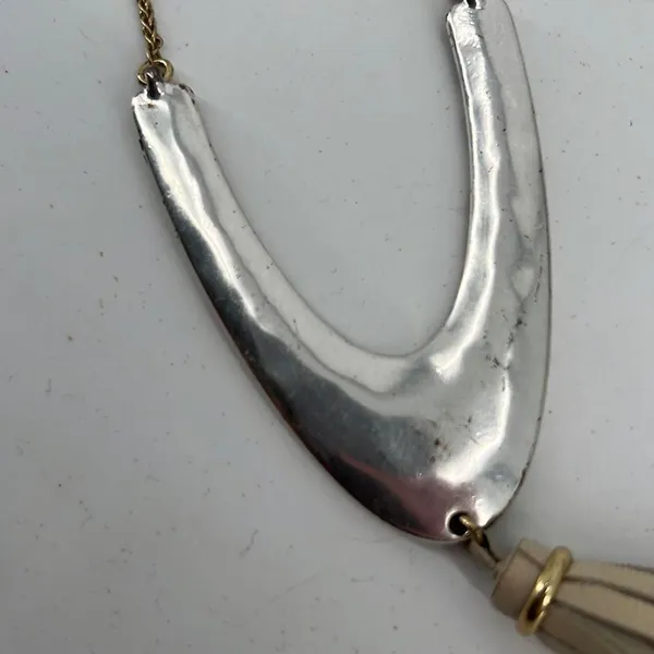 Lucky Brand Long Two Tone Fringe Necklace‎ Boho Career - Image 4