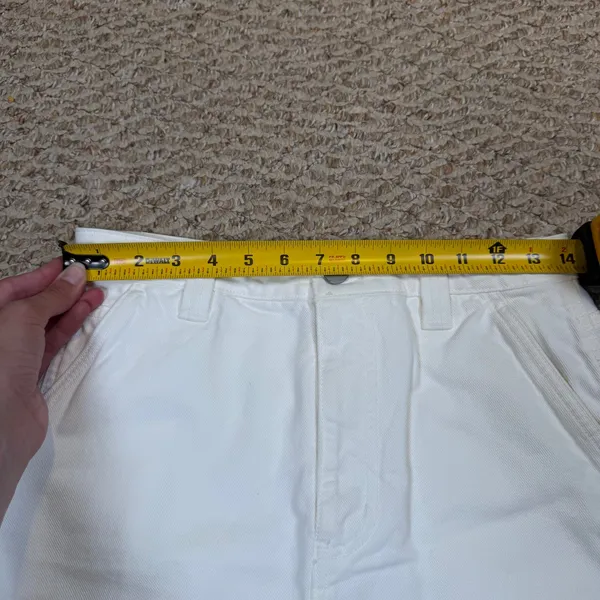 TNA Aritzia White Denim Carpenter Long Midi Maxi Skirt Utility Workwear Size 4 - Image 7