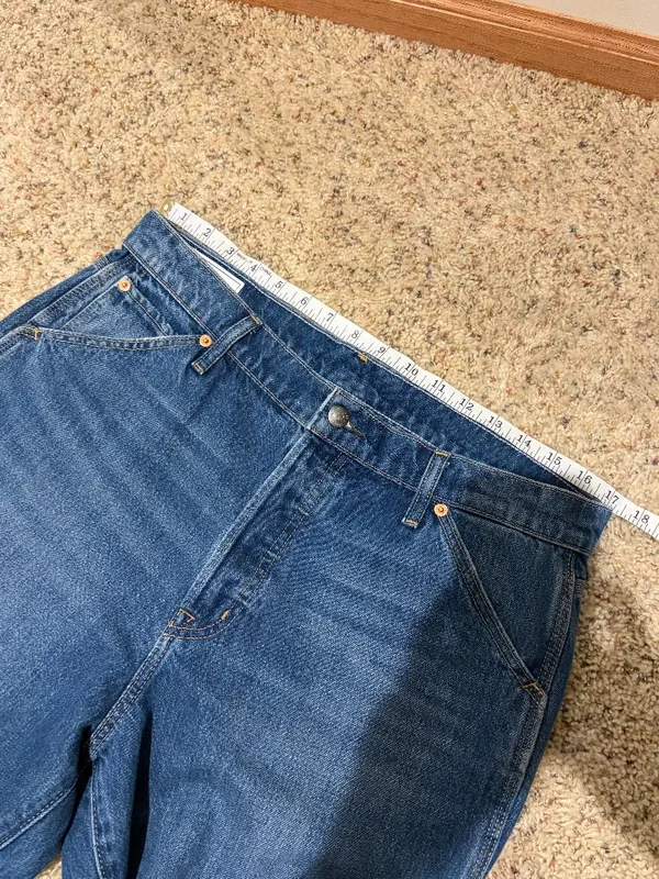 Gap Work Force High Rise Carpenter Jeans Medium Indigo - Image 14