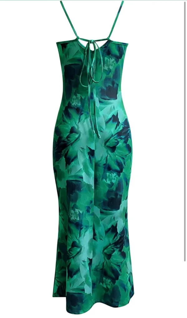 Green Floral Maxi Dress - Image 2