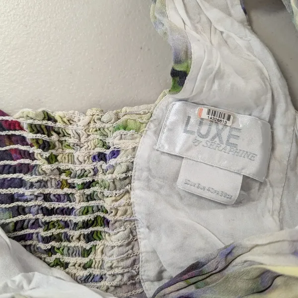 Luxe RTR Seraphine Felicity Maternity Maxi sz6 watercolor long printed sleeveless - Image 7
