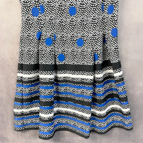 ISLE By Melis Kozan Bottomless Brunch Dress L Polka Dot Fit Flare Mod Pop Art - Image 3