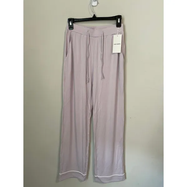 NEW Cozy Earth Bamboo Stretch-Knit Classic Pajama Set Lilac XS - Image 6