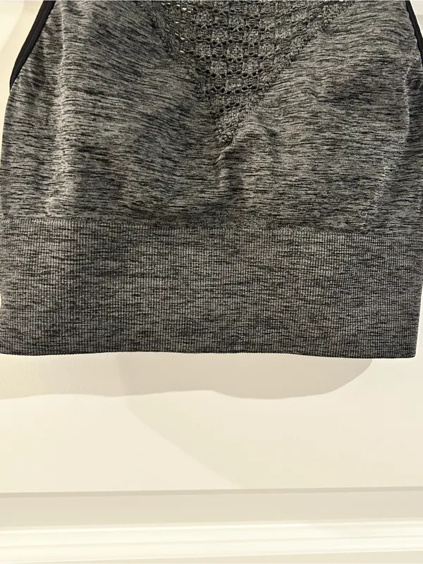 Betsey Johnson Performance Racerback Sports Bra Gray Size S - Image 4