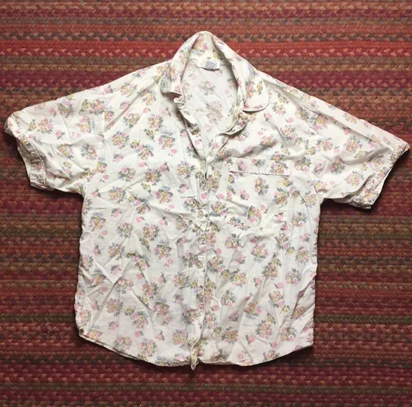 VINTAGE FLORAL BUTTON UP SHIRT Pink - Image 2