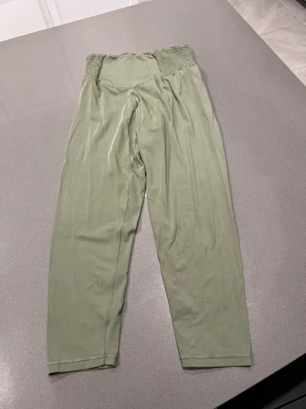 Green Smocked Leggings - Image 7