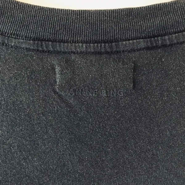 Anine Bing Walker Viper Blue Snake Tee in Washed Black, Size Medium - Image 15