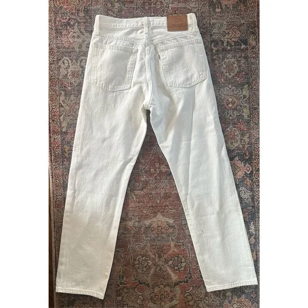 Levi’s 501 Straight Leg Jeans - White - 26 - Image 6