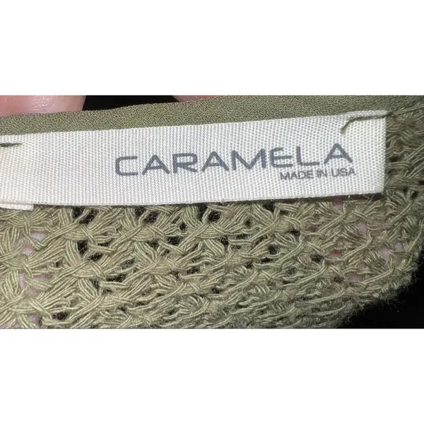 Women's Caramela Olive Green Knit Poncho Shrug Poncho - Image 6