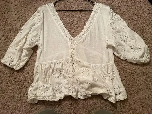 Free People Lace Blouse - Image 2