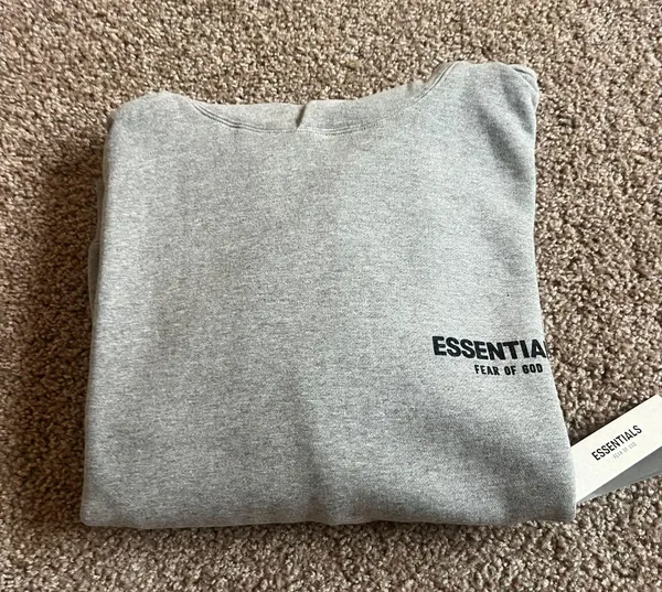Fear of God Essentials Hoodie Dark Oatmeal Size Xs - Image 4