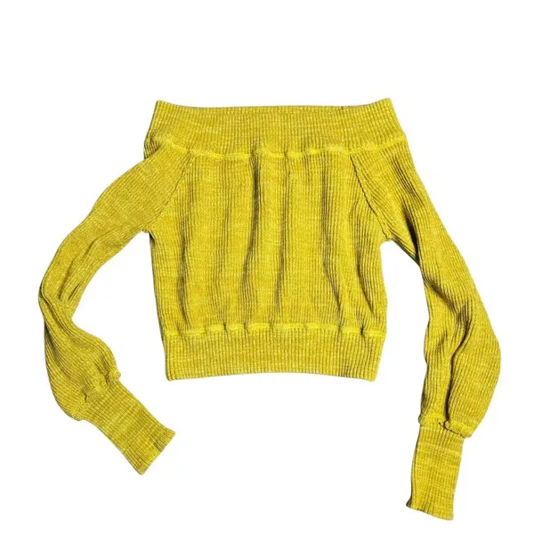 Free People Sugar Rush Off the Shoulder Sweater Size:‎ S - Image 2