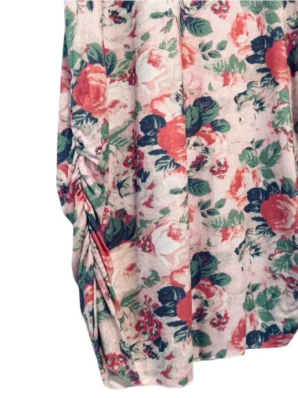 LoveShackFancy Dalary Veiled Kiss Mini Dress Floral Ruched Puff Sleeve Small - Image 6