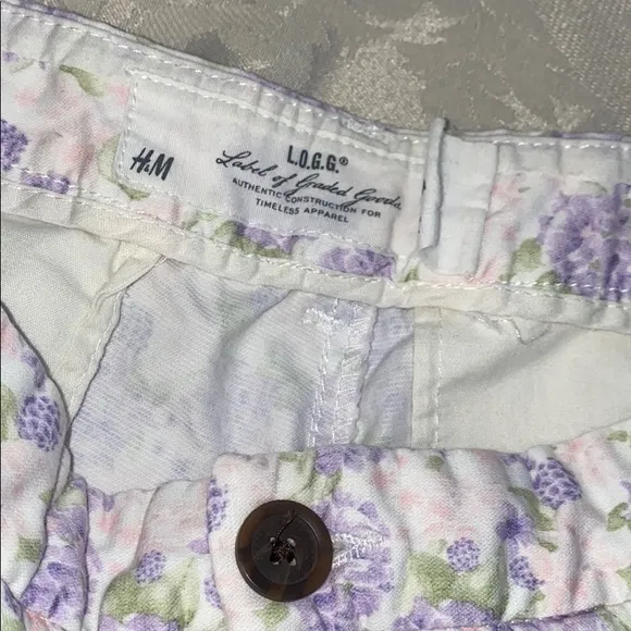 5/$30🎈 LOGG by H‎ & M women’s floral ankle pants size 12 - Image 5