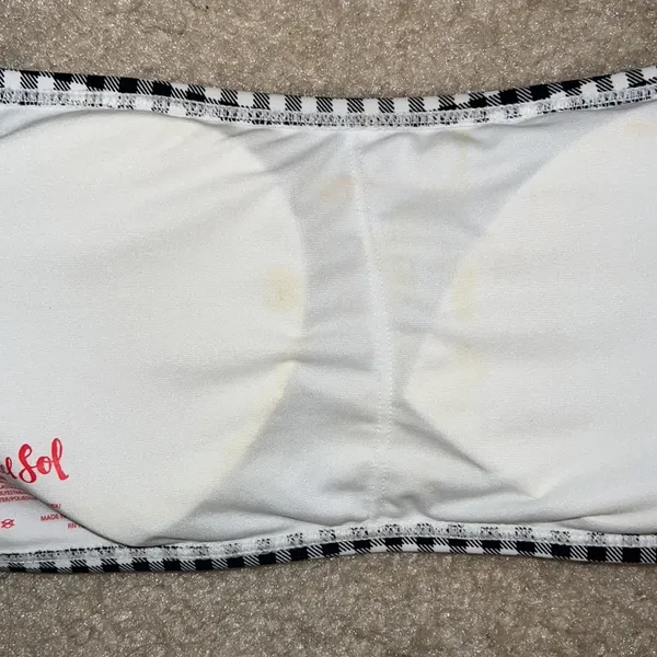 Cabana Del Sol Gingham Off the Shoulder Bikini - Image 4