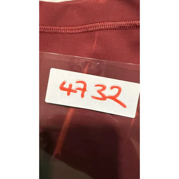 Lululemon wunder High-Rise Biker Short 8 Red Merlot Diamond Dye Nulu Size 4 - Image 9
