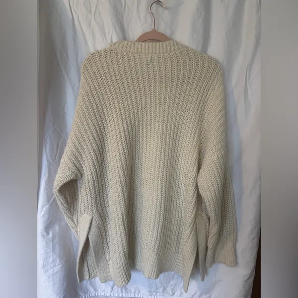 Aerie off-white knitted sweater size XL - Image 3