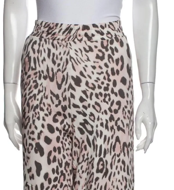 ESCADA SPORT LEOPARD Animal Print PINK Sweatpants - Image 3