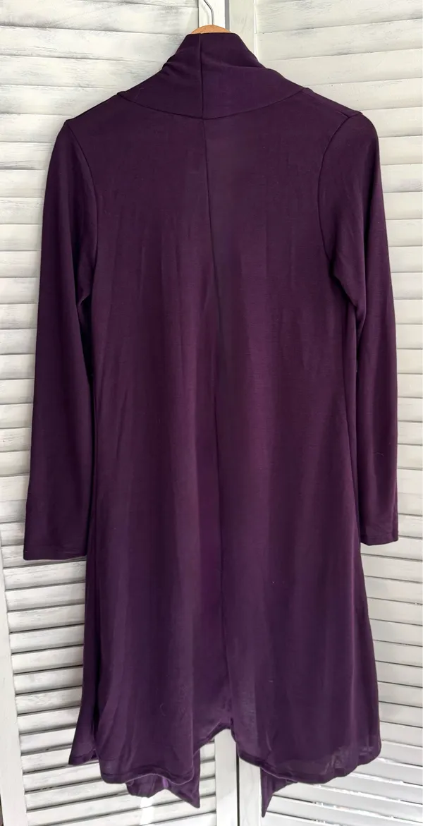 Purple Cardigan Duster, Medium - Image 2