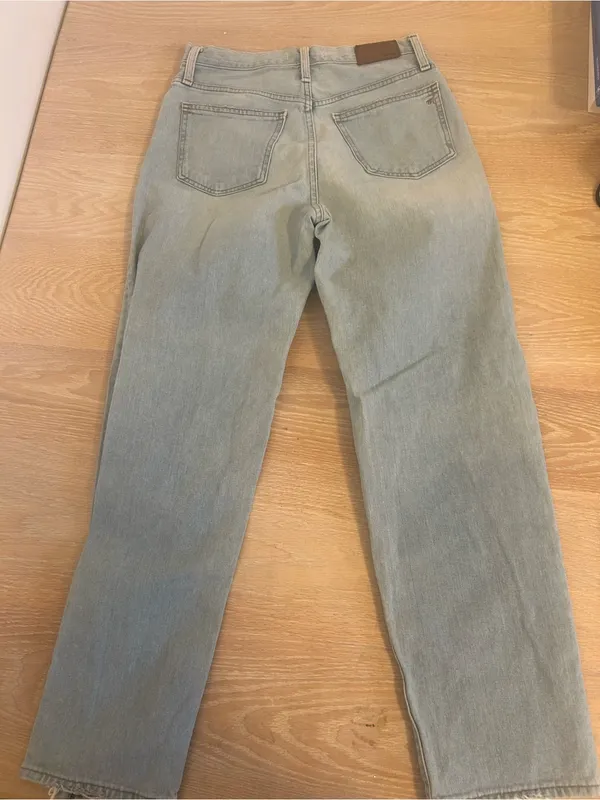 Madewell Washed Light Blue Distressed Boyfriend Jeans - Image 2